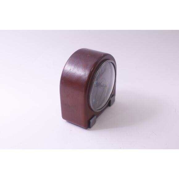 Fossil Brand, Aeronautics, Airplane, Walnut Clock, MCM, Rount Top, Bedside - Picture 3 of 6